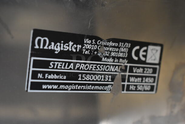 Magister Stainless Steel Commercial Countertop Single Group Espresso Machine w/ Portafilter and Steam Wand. 220 Volts, 1 Phase. - Image 6 of 6