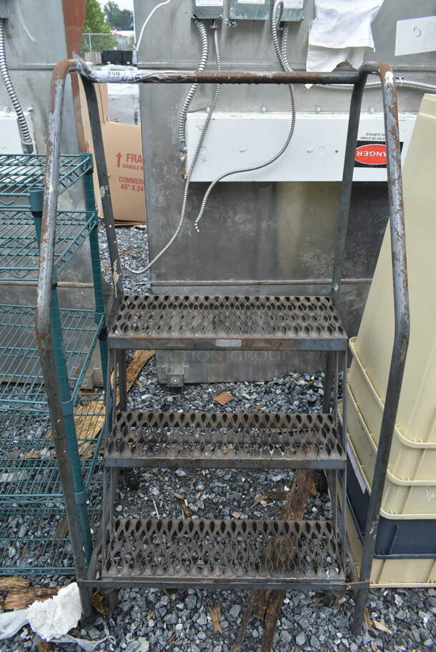 Metal Commercial 3 Tier Ladder Stairs. - Image 1 of 3