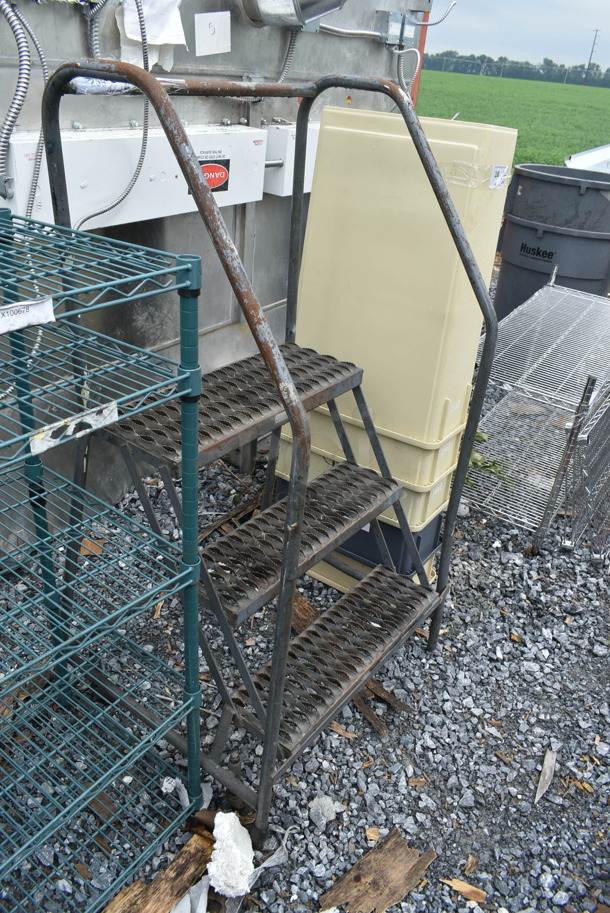 Metal Commercial 3 Tier Ladder Stairs. - Image 2 of 3