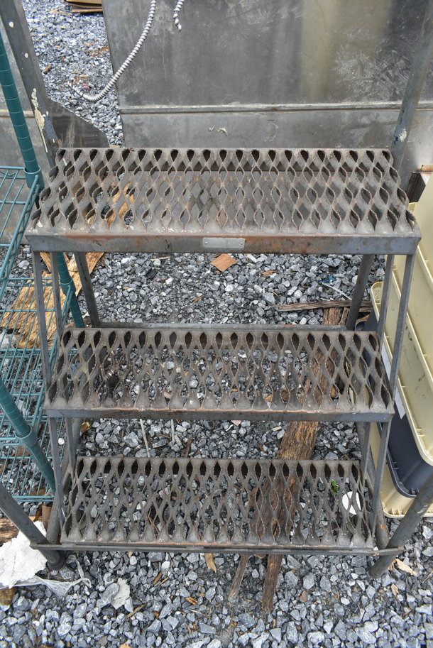 Metal Commercial 3 Tier Ladder Stairs. - Image 3 of 3