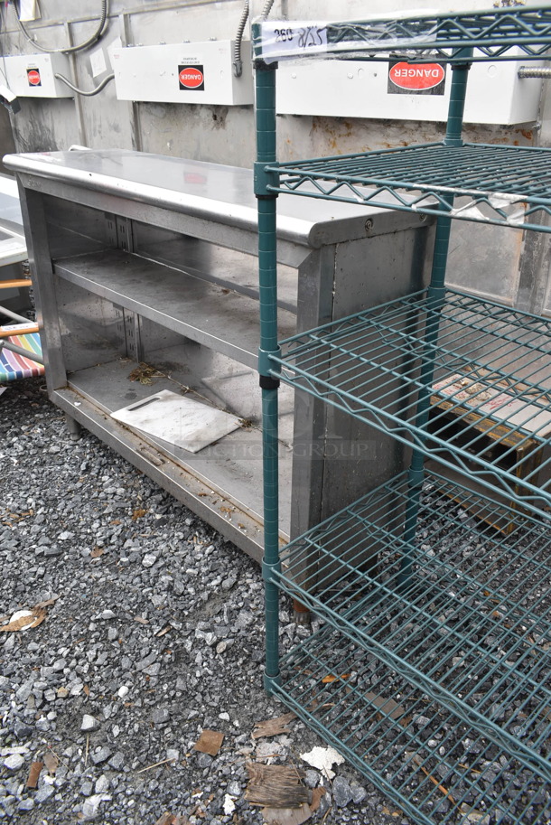 Green Finish 5 Tier Wire Shelving Unit. BUYER MUST DISMANTLE. PCI CANNOT DISMANTLE FOR SHIPPING. PLEASE CONSIDER FREIGHT CHARGES.
  - Image 3 of 3