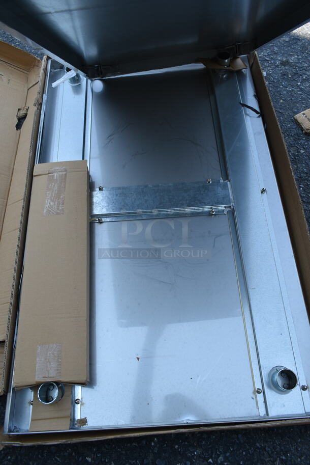 BRAND NEW IN BOX! EQSLSERIES Stainless Steel Table w/ Legs and Metal Under Shelf.  - Image 5 of 8