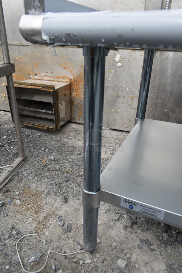 BRAND NEW SCRATCH AND DENT! Steelton 522SG3072 Stainless Steel Commercial Equipment Stand w/ Under Shelf. - Image 5 of 6