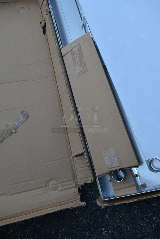 BRAND NEW IN BOX! EQSLSERIES Stainless Steel Table w/ Legs and Metal Under Shelf.  - Image 6 of 8