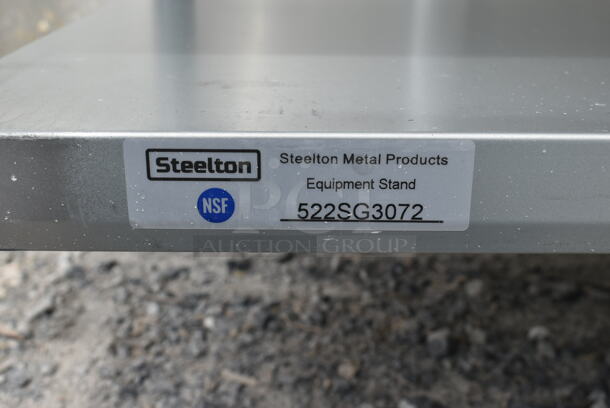 BRAND NEW SCRATCH AND DENT! Steelton 522SG3072 Stainless Steel Commercial Equipment Stand w/ Under Shelf. - Image 6 of 6