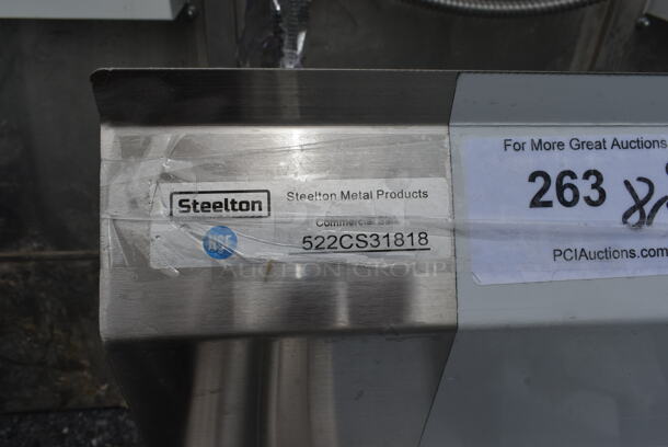 BRAND NEW SCRATCH AND DENT! Steelton 522CS31818 Stainless Steel Commercial 3 Bay Sink. Bays 18x18 - Image 3 of 6