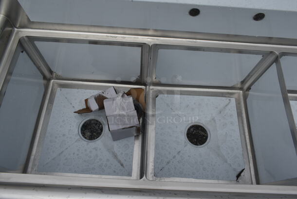 BRAND NEW SCRATCH AND DENT! Steelton 522CS31818 Stainless Steel Commercial 3 Bay Sink. Bays 18x18 - Image 4 of 6