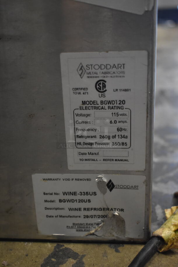 Stoddart OZ Winebars BGWD120US Stainless Steel Commercial 20 Head Wine Dispenser. 115 Volts, 1 Phase. Cannot Test - Unit Trips Breaker - Image 10 of 10