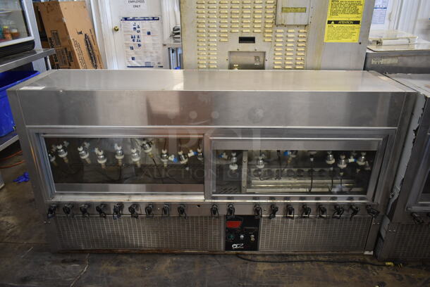 Stoddart OZ Winebars BGWD120US Stainless Steel Commercial 20 Head Wine Dispenser. 115 Volts, 1 Phase. Tested and Powers On But Does Not Get Cold - Image 1 of 8