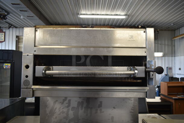 Jade Range Stainless Steel Commercial Natural Gas Powered 2 Tier 6  Burner Range w/ Salamander Cheese Melter and Oven. - Image 4 of 11