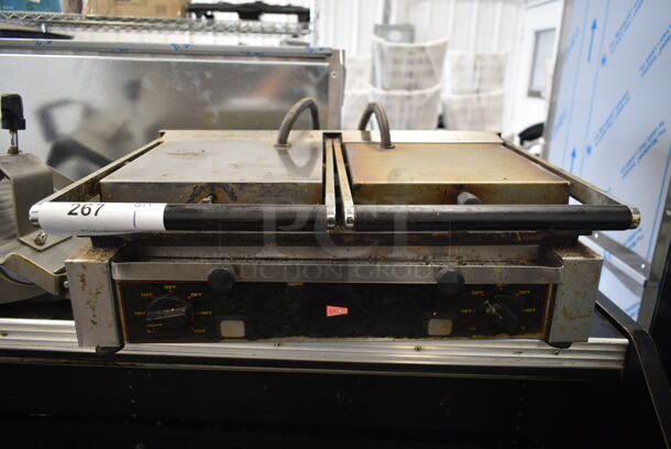 Cecilware Stainless Steel Commercial Countertop Double Panini Press. - Image 1 of 5