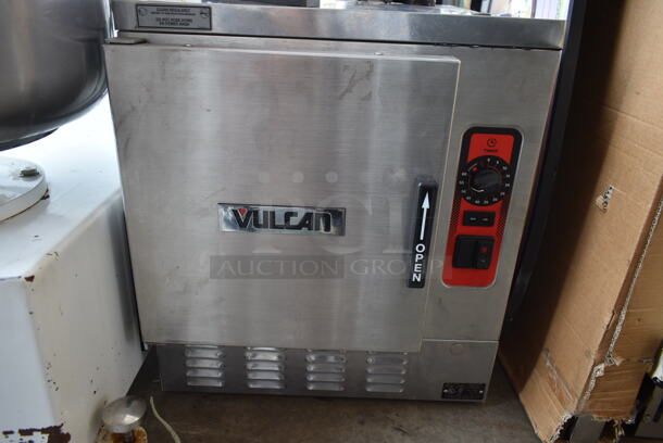Vulcan C24EA5 Stainless Steel Commercial Countertop Electric Powered Single Deck Steam Cabinet. 208/240 Volts, 3/1 Phase.  - Image 3 of 6