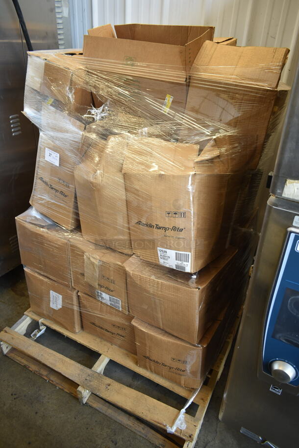 PALLET LOT of Aladdin Temp-rite Black Poly Round Trays! Goes GREAT w/ Lot 31! - Image 2 of 6