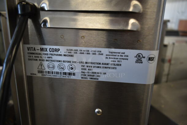 BRAND NEW SCRATCH AND DENT! 2020 Vita-Mix VM0805B Stainless Steel Commercial Countertop Drink Mixer. 120 Volts, 1 Phase. Tested and Working! - Image 7 of 8