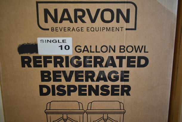 BRAND NEW IN BOX! Narvon MEGA 140S 378D10G1 Stainless Steel Commercial Single 10 Gallon Bowl Refrigerated Beverage Dispenser. 120 Volts, 1 Phase. Tested and Working! Stock Picture Used For Gallery Picture. - Image 4 of 7