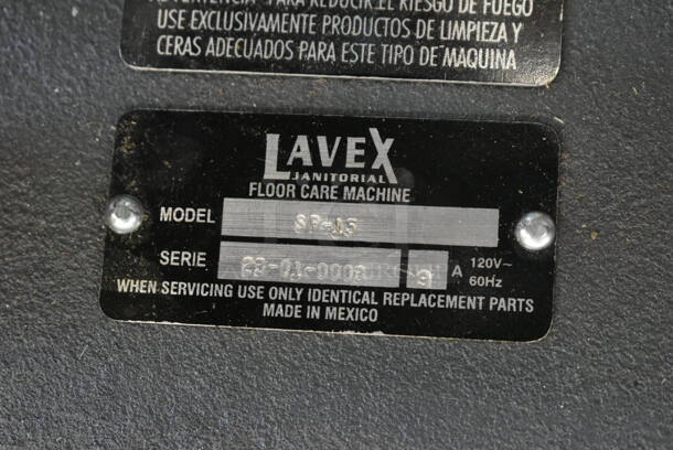 BRAND NEW SCRATCH AND DENT! Lavex SP-15 Metal Commercial Janitorial Pro Series Corded Oscillating Rectangular Floor Machine. 120 Volts, 1 Phase. Tested and Working! - Image 7 of 9