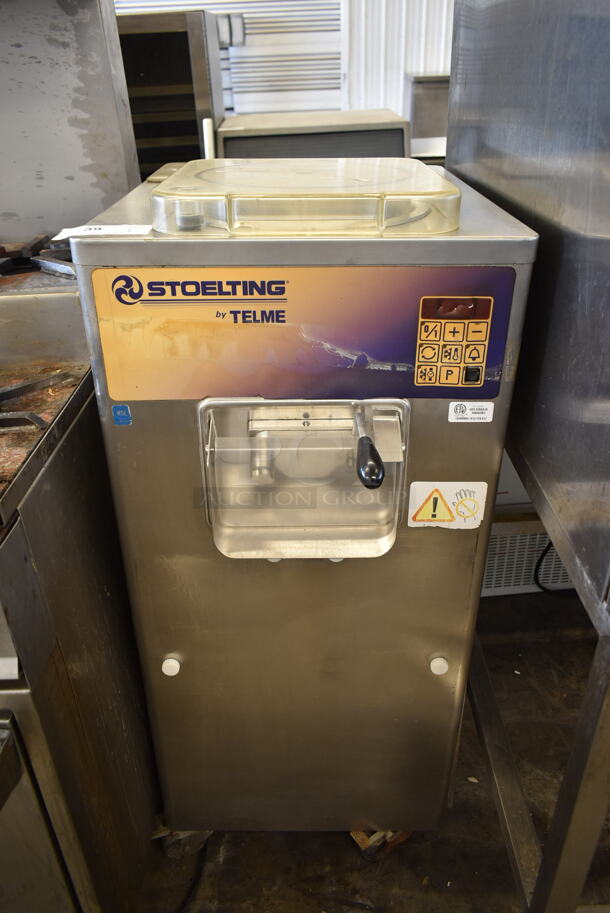 Stoelting VB35-109a Stainless Steel Commercial Floor Style Water Cooled Batch Freezer on Commercial Casters. 208/230 Volts, 3 Phase. - Image 1 of 10