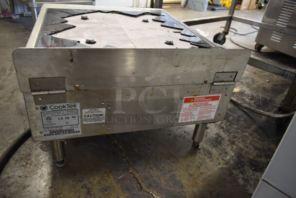 2020 CookTek MC17004-200 Stainless Steel Commercial Countertop Electric Powered 4 Burner Range. 208 Volts. See Pictures For Damaged Range Top. - Image 5 of 6