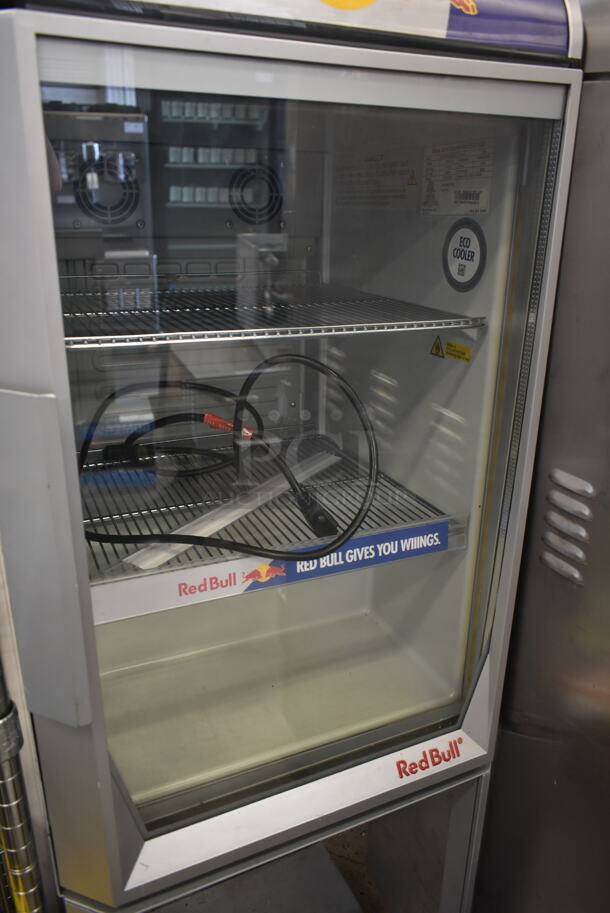 Red Bull RB-GDCT ECO LED Metal Commercial Mini Cooler Merchandiser on Stand. 115 Volts, 1 Phase. Tested and Working! - Image 3 of 8