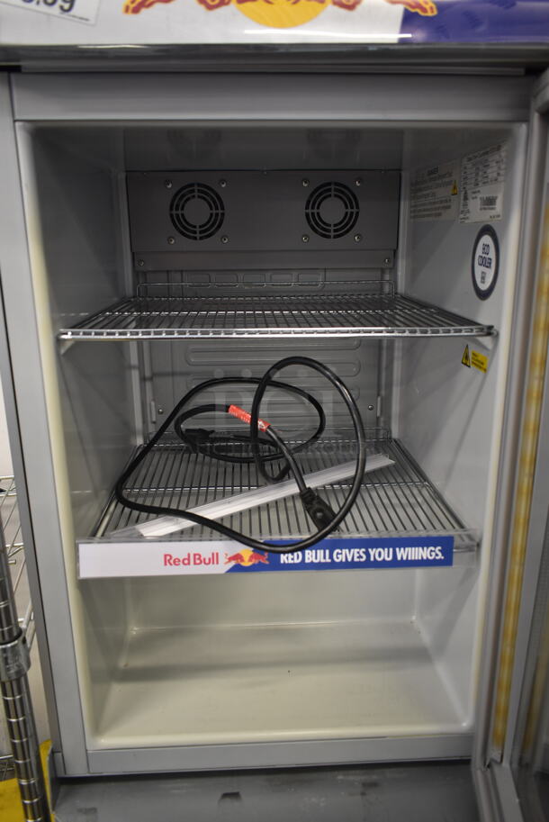 Red Bull RB-GDCT ECO LED Metal Commercial Mini Cooler Merchandiser on Stand. 115 Volts, 1 Phase. Tested and Working! - Image 6 of 8