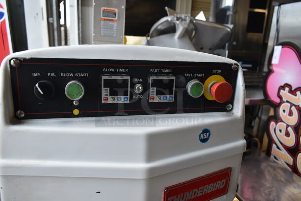 Thunderbird ASP-40 Metal Commercial Floor Style 60 Quart Spiral Dough Mixer w/ Stainless Steel Mixing Bowl, Bowl Guard and Dough Hook. 220 Volts, 3 Phase. - Image 3 of 7