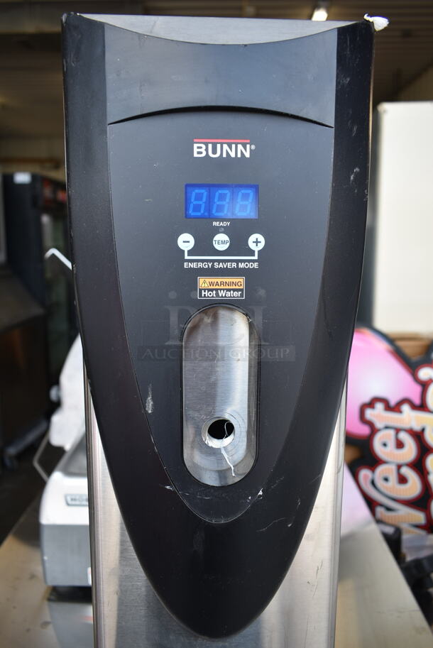 BRAND NEW SCRATCH AND DENT! 2017 Bunn H5X Stainless Steel Commercial Countertop Hot Water Dispenser. Missing Spigot. 120 Volts, 1 Phase.  - Image 4 of 5