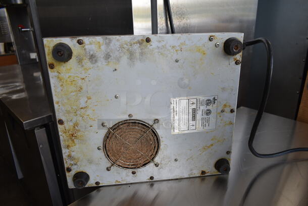 2016 Update IC-1800WN Stainless Steel Commercial Countertop Electric Powered Single Burner Induction Range. 120 Volts, 1 Phase.  - Image 4 of 5