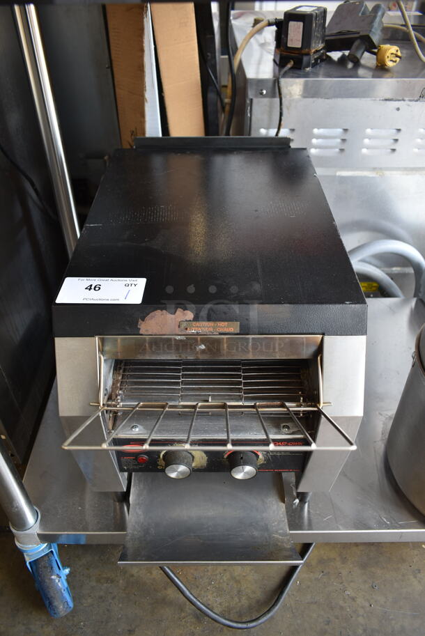 Hatco TQ-20BA Stainless Steel Commercial Countertop Electric Powered Toast-Qwik Bagel Bun Toaster Conveyor Oven. 208 Volts, 1 Phase.  - Image 1 of 7