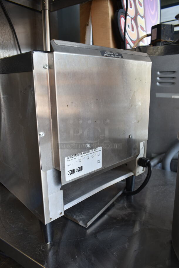 Hatco TQ-20BA Stainless Steel Commercial Countertop Electric Powered Toast-Qwik Bagel Bun Toaster Conveyor Oven. 208 Volts, 1 Phase.  - Image 6 of 7