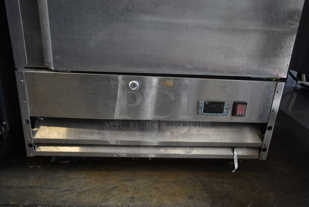 Motak MSD-1DR-BAL-12-X Stainless Steel Commercial Single Door Reach In Cooler w/ Poly Coated Racks. 115 Volts, 1 Phase. Tested and Powers On But Does Not Get Cold - Image 3 of 6