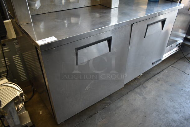 2013 True TUC-60F Stainless Steel Commercial 2 Door Undercounter Freezer on Commercial Casters. 115 Volts, 1 Phase. Tested and Working! - Image 2 of 7