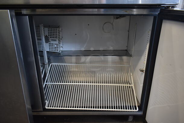 2013 True TUC-60F Stainless Steel Commercial 2 Door Undercounter Freezer on Commercial Casters. 115 Volts, 1 Phase. Tested and Working! - Image 6 of 7