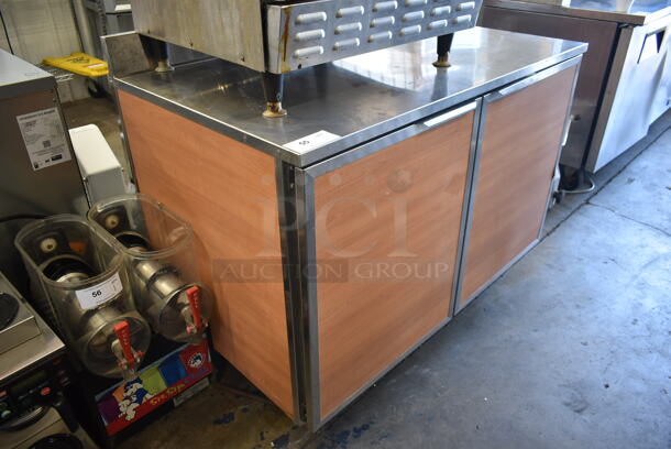 Duke RUF-48M Stainless Steel Commercial 2 Door Work Top Cooler on Commercial Casters. 120 Volts, 1 Phase. Tested and Powers On But Does Not Get Cold - Image 2 of 7