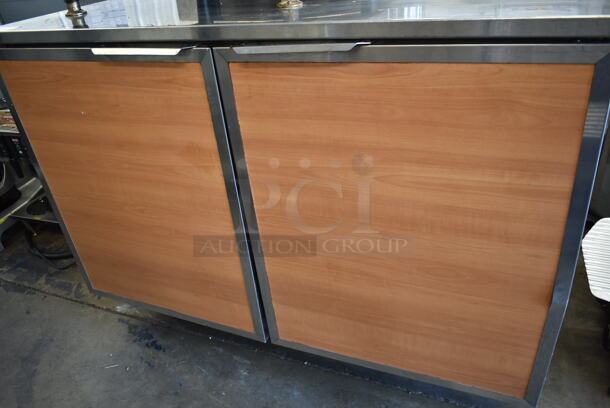 Duke RUF-48M Stainless Steel Commercial 2 Door Work Top Cooler on Commercial Casters. 120 Volts, 1 Phase. Tested and Powers On But Does Not Get Cold - Image 4 of 7