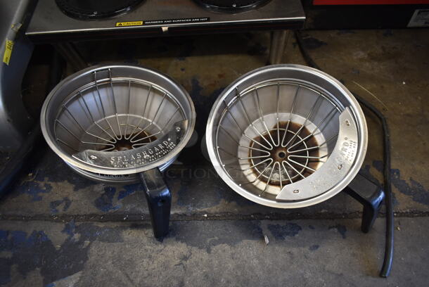 2015 Bunn AXIOM 2/2 TWIN Stainless Steel Commercial Countertop 4 Burner Coffee Machine w/ 2 Metal Brew Baskets. 120/208-240 Volts, 1 Phase.  - Image 6 of 8