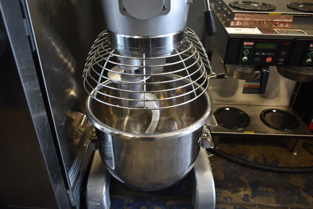 General GEM120 Metal Commercial Countertop 20 Quart Planetary Dough Mixer w/ Stainless Steel Mixing Bowl, Bowl Guard and Dough Hook Attachment. 110 Volts, 1 Phase. Tested and Does Not Power On - Image 3 of 7