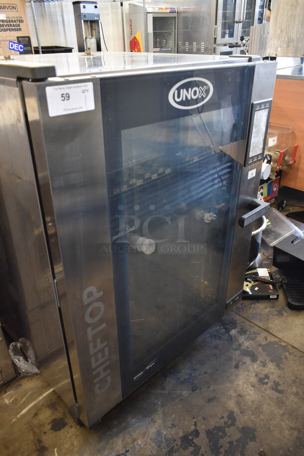 2016 Unox XAVC-10FS-GPR Stainless Steel Commercial Gas Powered Powered Full Size Convection Oven w/ View Through Door.  - Image 3 of 10