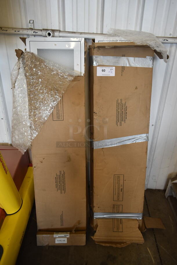 2 BRAND NEW IN BOX! Certolux 33649 White Metal Light Fixture. 2 Times Your Bid! - Image 2 of 5