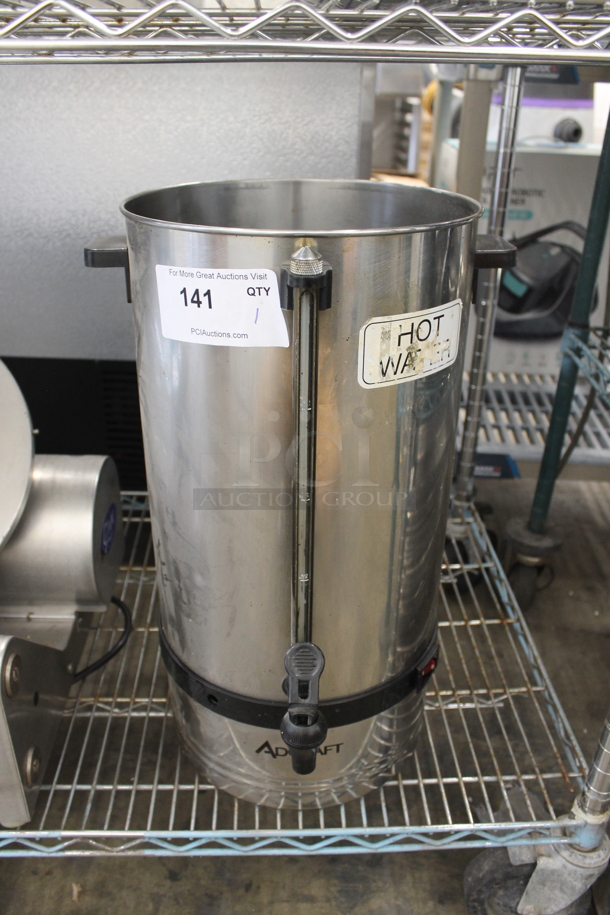 Adcraft Metal Coffee Maker. No Lid. 120 Volts, 1 Phase.  - Image 1 of 5