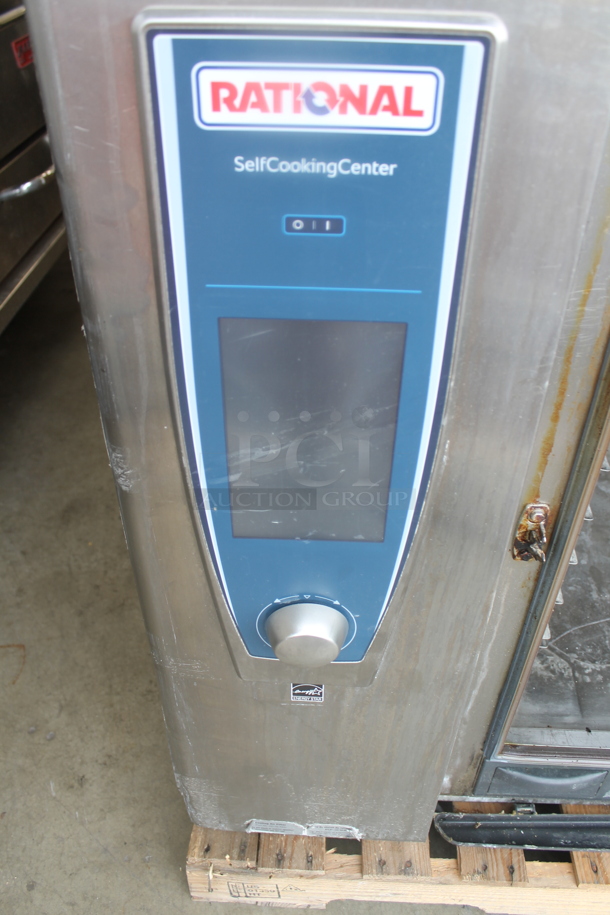 2 2016 Rational Stainless Steel Commercial Combitherm Self Cooking Center Convection Ovens. comes w/ Commercial Casters. Top Model: SCC WE 62. Bottom Model: SCC WE 102. 480 Volts, 3 Phase. 2 Times Your Bid!
 - Image 4 of 8