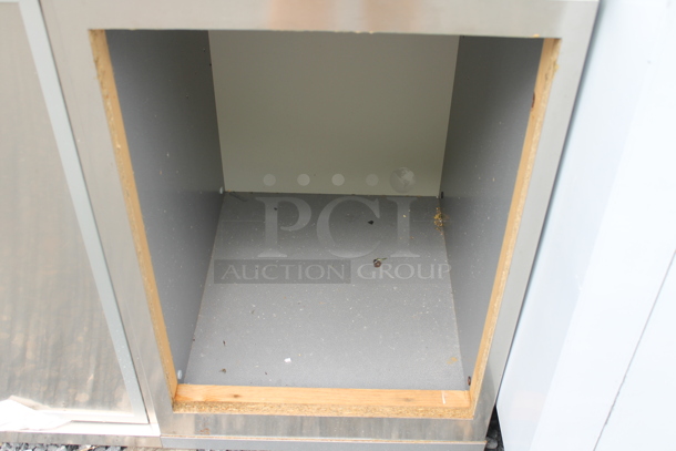 Stainless Steel Commercial Counter w/  Well and Back Splash. - Image 3 of 4