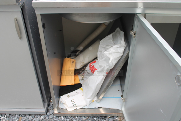 Stainless Steel Commercial Counter w/  Well and Back Splash. - Image 4 of 4
