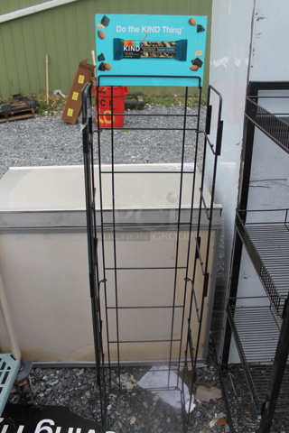 Black Metal Rack. No Shelves.