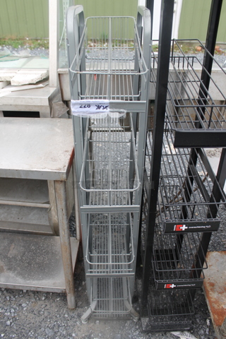 Gray Metal 4 Tier Rack.