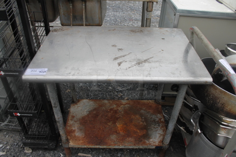 Stainless Steel Table w/ Under Shelf.
