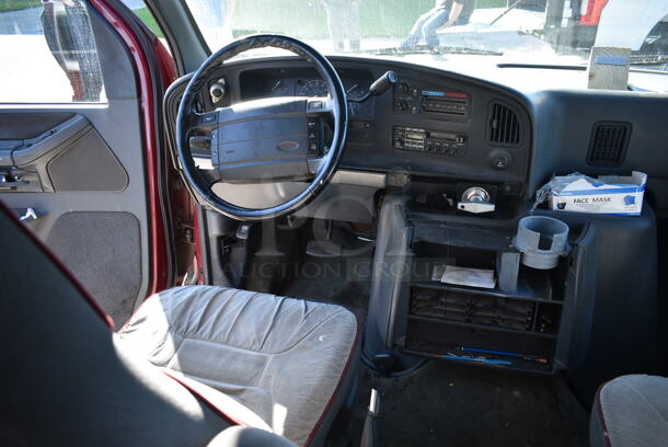 1992 Ford Ecoline E-150 Chateau Club Wagon Multipurpose Passenger Van w/ Hitch and Spare Tire. Odometer Reads 134,008. VIN 1FMEE11N6PHA00518. Title In Hand. Vehicle Runs and Drives But Battery Is Dead So It Will Need To Be Jumped. See Lot 2 For Additional Pictures. - Image 2 of 12