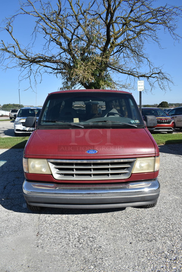 1992 Ford Ecoline E-150 Chateau Club Wagon Multipurpose Passenger Van w/ Hitch and Spare Tire. Odometer Reads 134,008. VIN 1FMEE11N6PHA00518. Title In Hand. Vehicle Runs and Drives But Battery Is Dead So It Will Need To Be Jumped. See Lot 2 For Additional Pictures. - Image 6 of 12