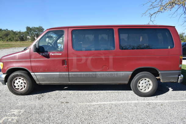 1992 Ford Ecoline E-150 Chateau Club Wagon Multipurpose Passenger Van w/ Hitch and Spare Tire. Odometer Reads 134,008. VIN 1FMEE11N6PHA00518. Title In Hand. Vehicle Runs and Drives But Battery Is Dead So It Will Need To Be Jumped. See Lot 2 For Additional Pictures. - Image 7 of 12