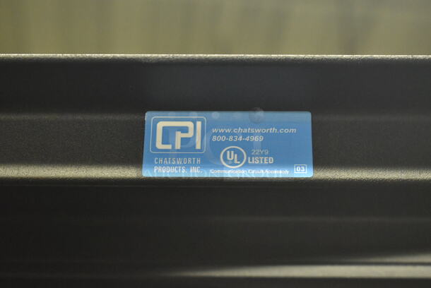 12 BRAND NEW! Chatsworth Products Inc 22Y9 Metal Commercial Floor Style Open Frame Server Rack. BUYER MUST REMOVE. 12 Times Your Bid! (CCS Basement) - Image 5 of 6