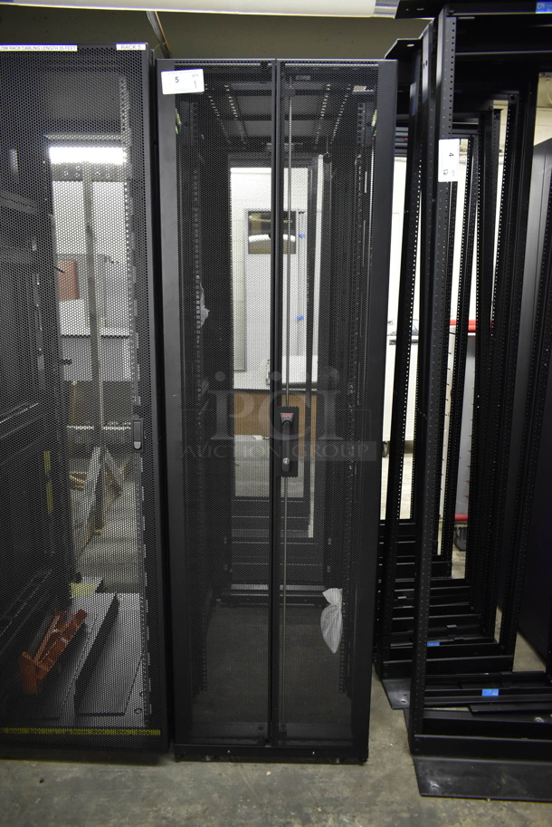 BRAND NEW! APC  Metal Commercial Floor Style NetShelter SC Enclosure Cabinet. BUYER MUST REMOVE. (CCS Basement) - Image 1 of 9